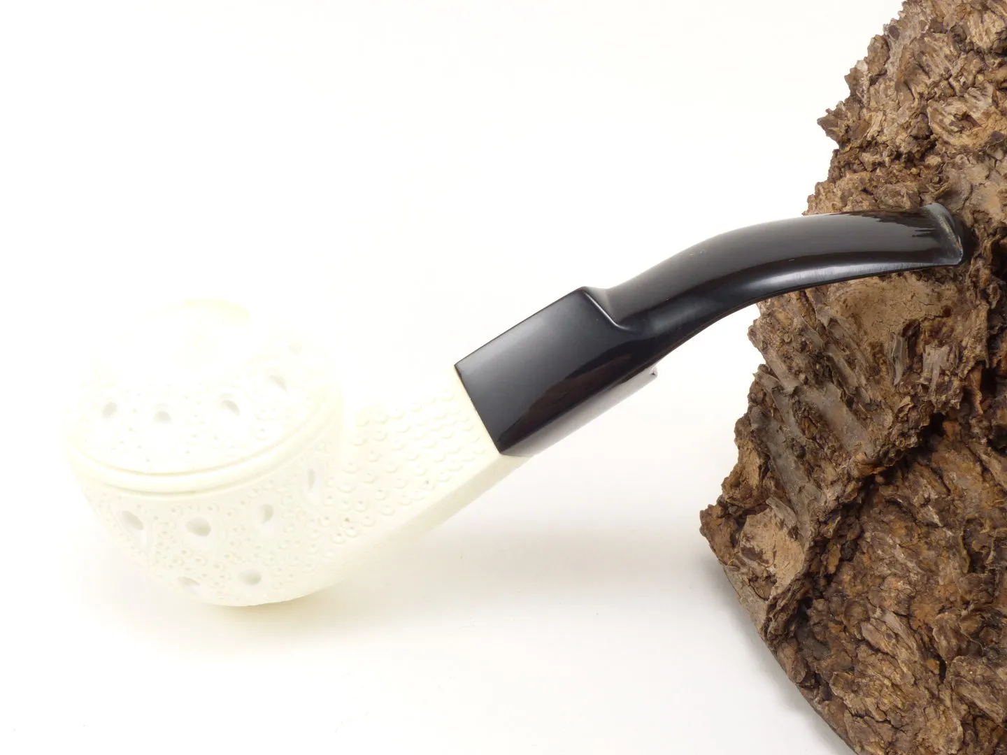 Meerschaum Pfeife Bulldog graviert large von 1a Meerschaum