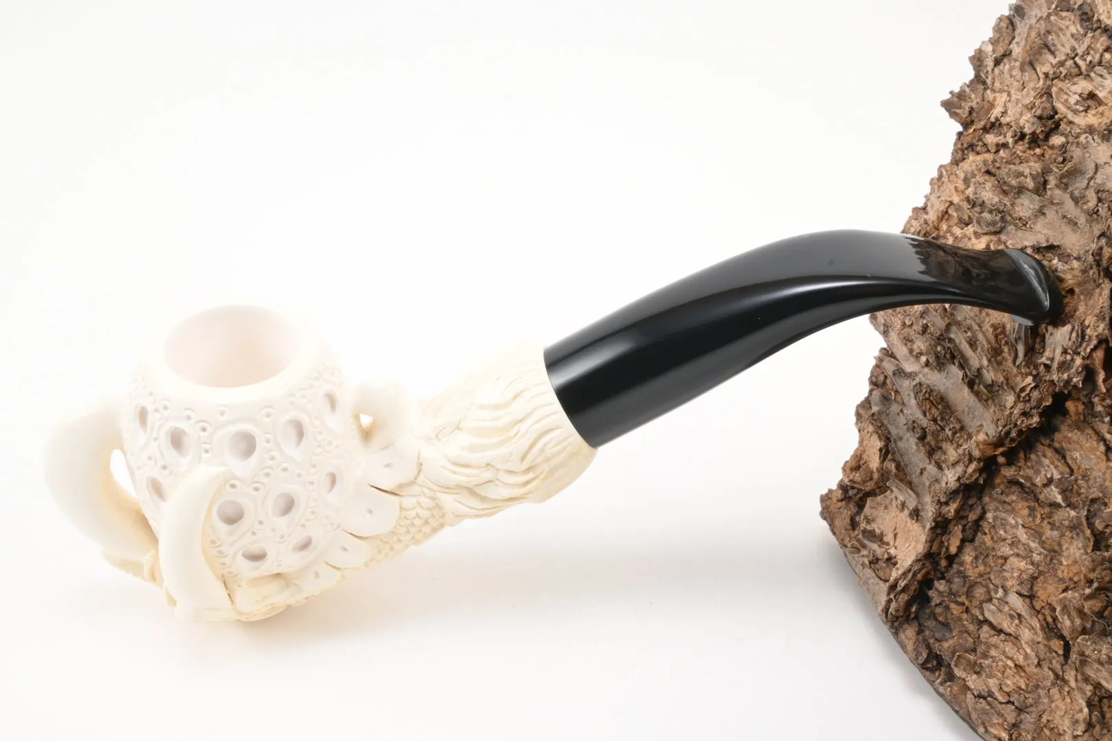 Meerschaum Pfeife Kralle graviert large von 1a Meerschaum