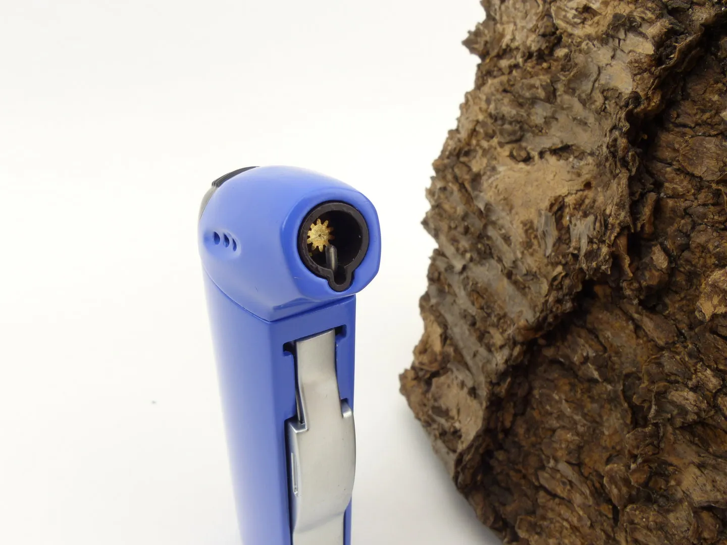 Brebbia Pfeifenfeuerzeug blau mit Besteck – Produktbild 6