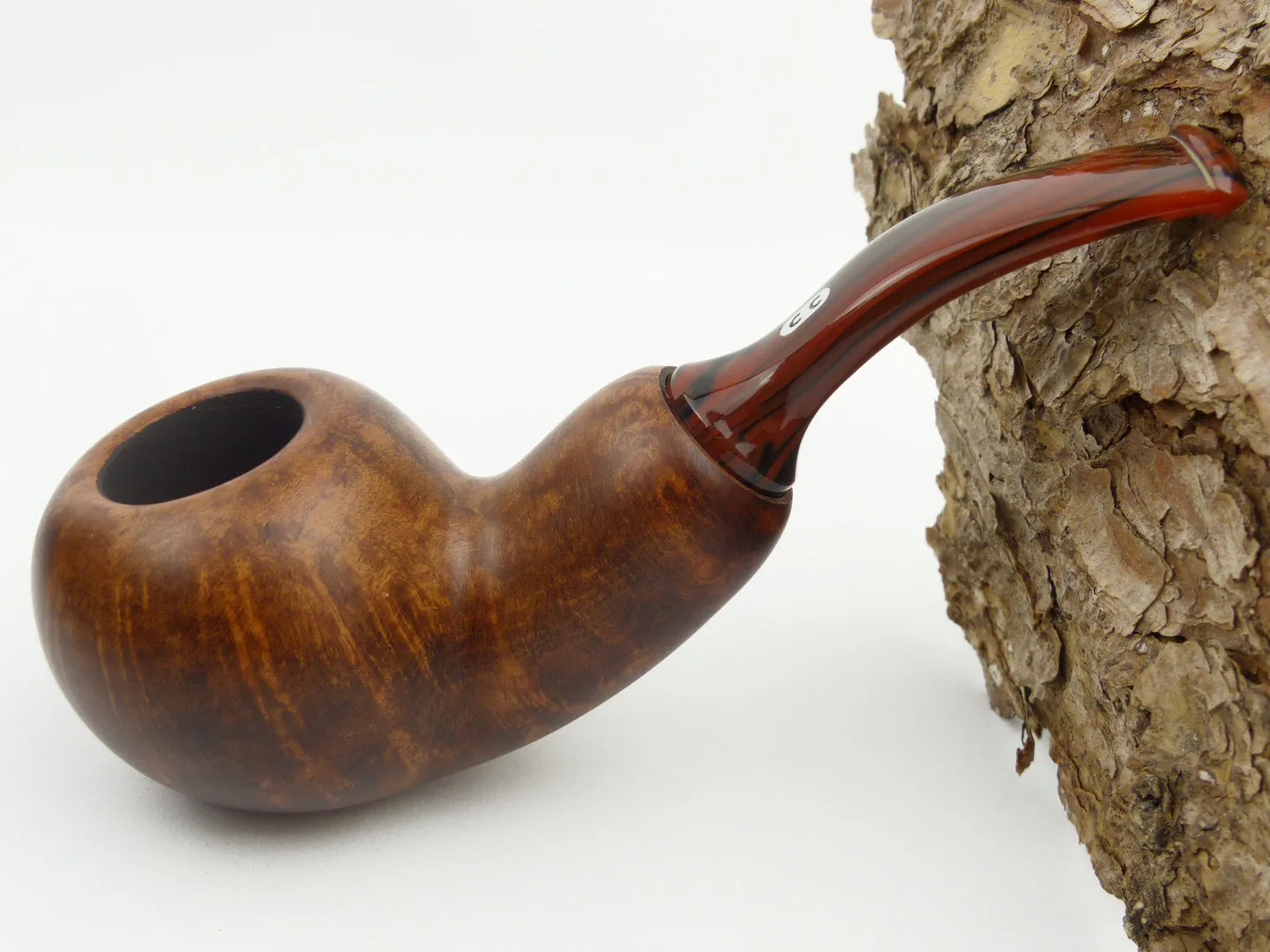 Chacom Reverse Calabash Pfeife dunkelbraun