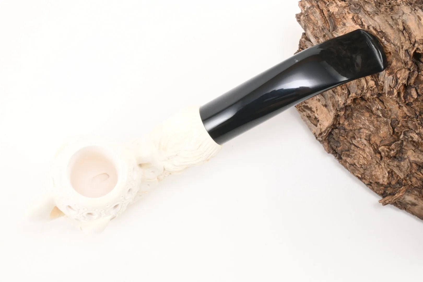 Meerschaum Pfeife Kralle graviert large von 1a Meerschaum – Produktbild 3