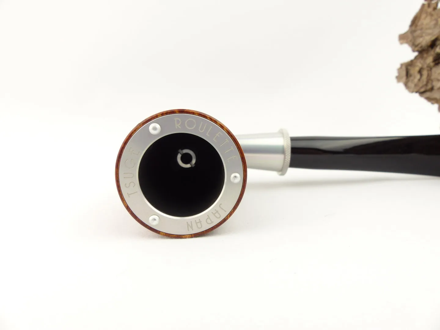 Tsuge Pfeife Roulette glatt silber Filter – Produktbild 7