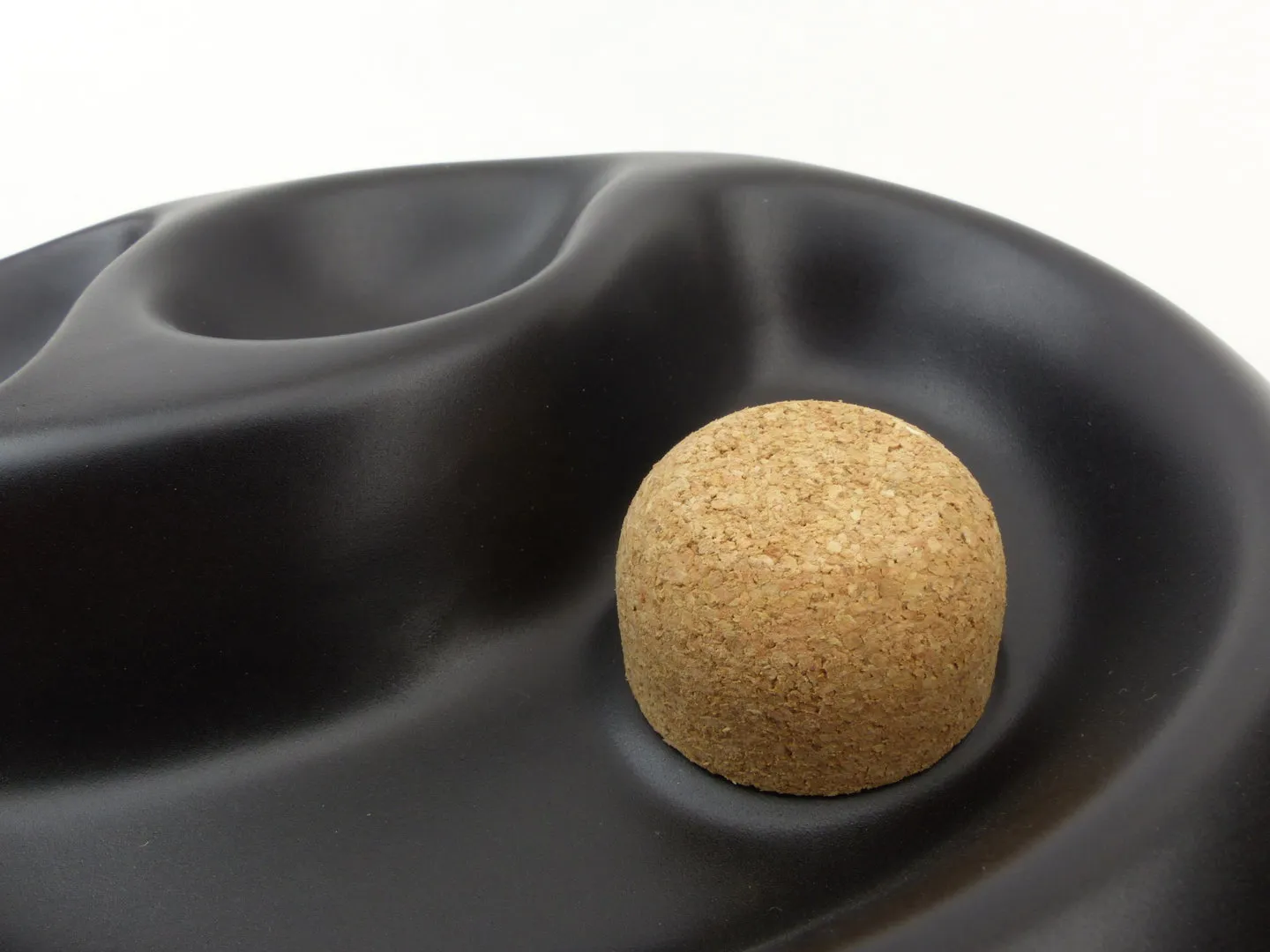 Pfeifenaschenbecher 2er oval schwarz matt – Produktbild 4