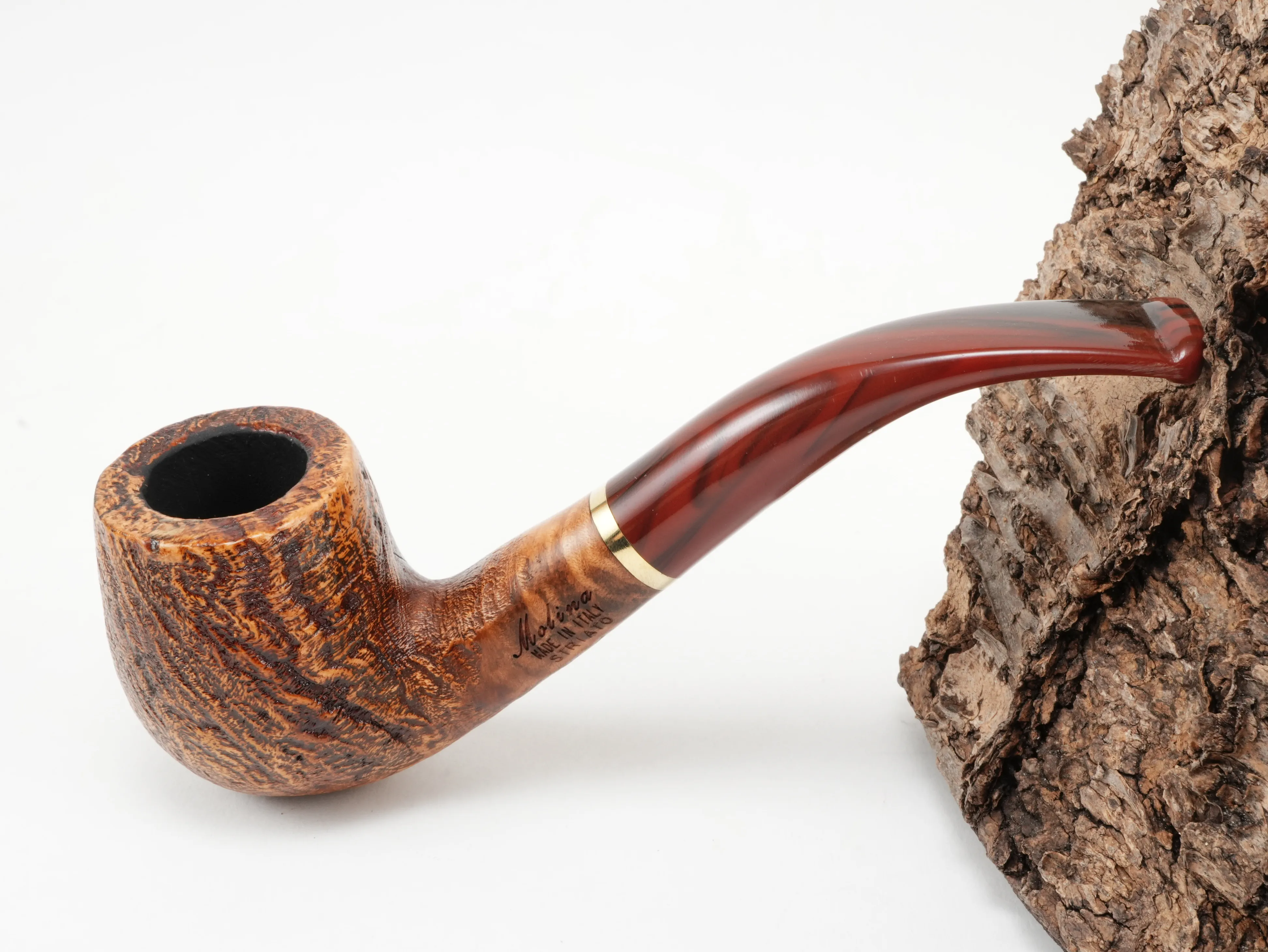 Molina Striato Pfeife sand braun 9
