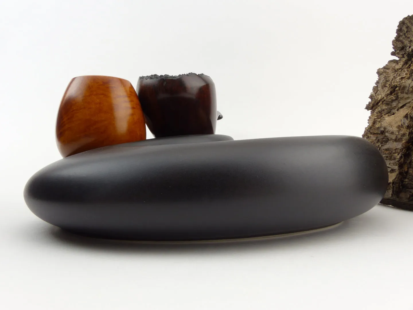 Pfeifenaschenbecher 2er oval schwarz matt – Produktbild 7