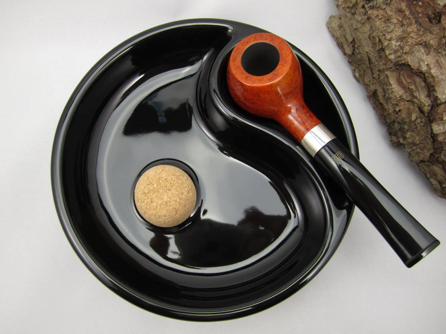 Pfeifenaschenbecher 16cm rund schwarz – Produktbild 5