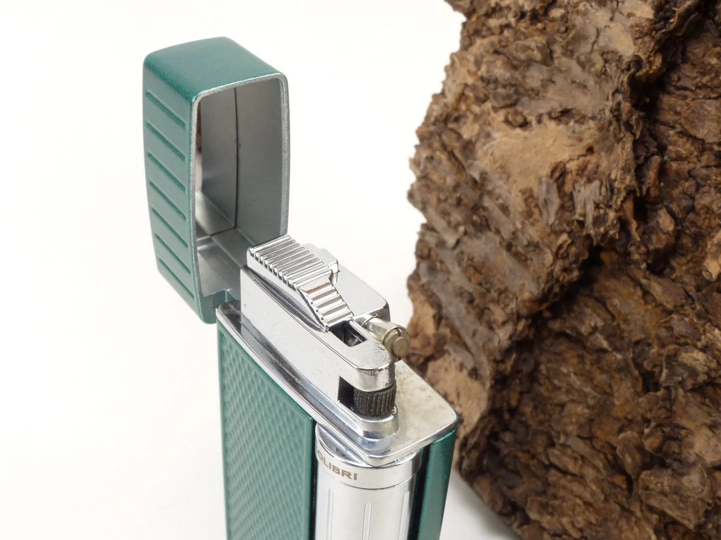 Colibri Pfeifenfeuerzeug Julius grün chrom – Produktbild 6