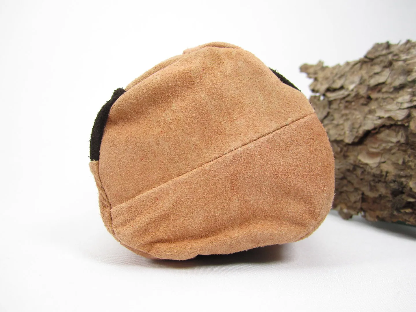 Tabakbeutel Velourleder beige-braun-schwarz – Produktbild 5