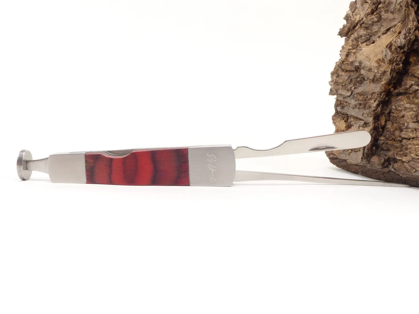 Pfeifenbesteck Holz rot metall 13203 von Guy Janot – Produktbild 6