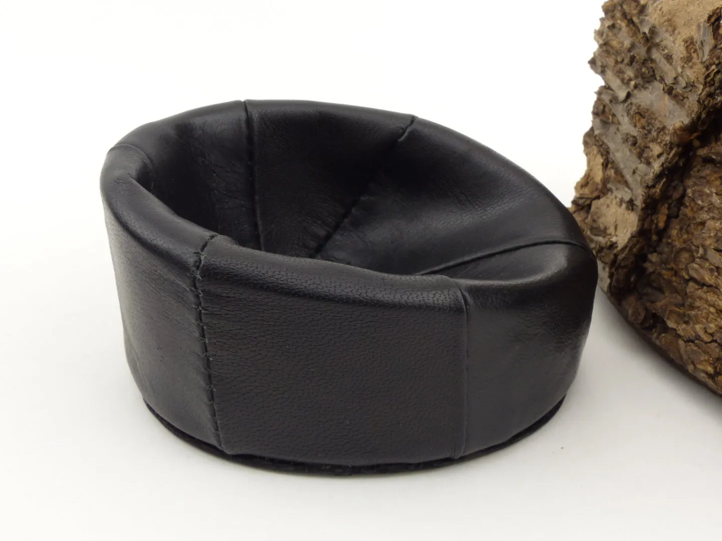 Pfeifenständer Pantoffel Leder schwarz 1er – Produktbild 2
