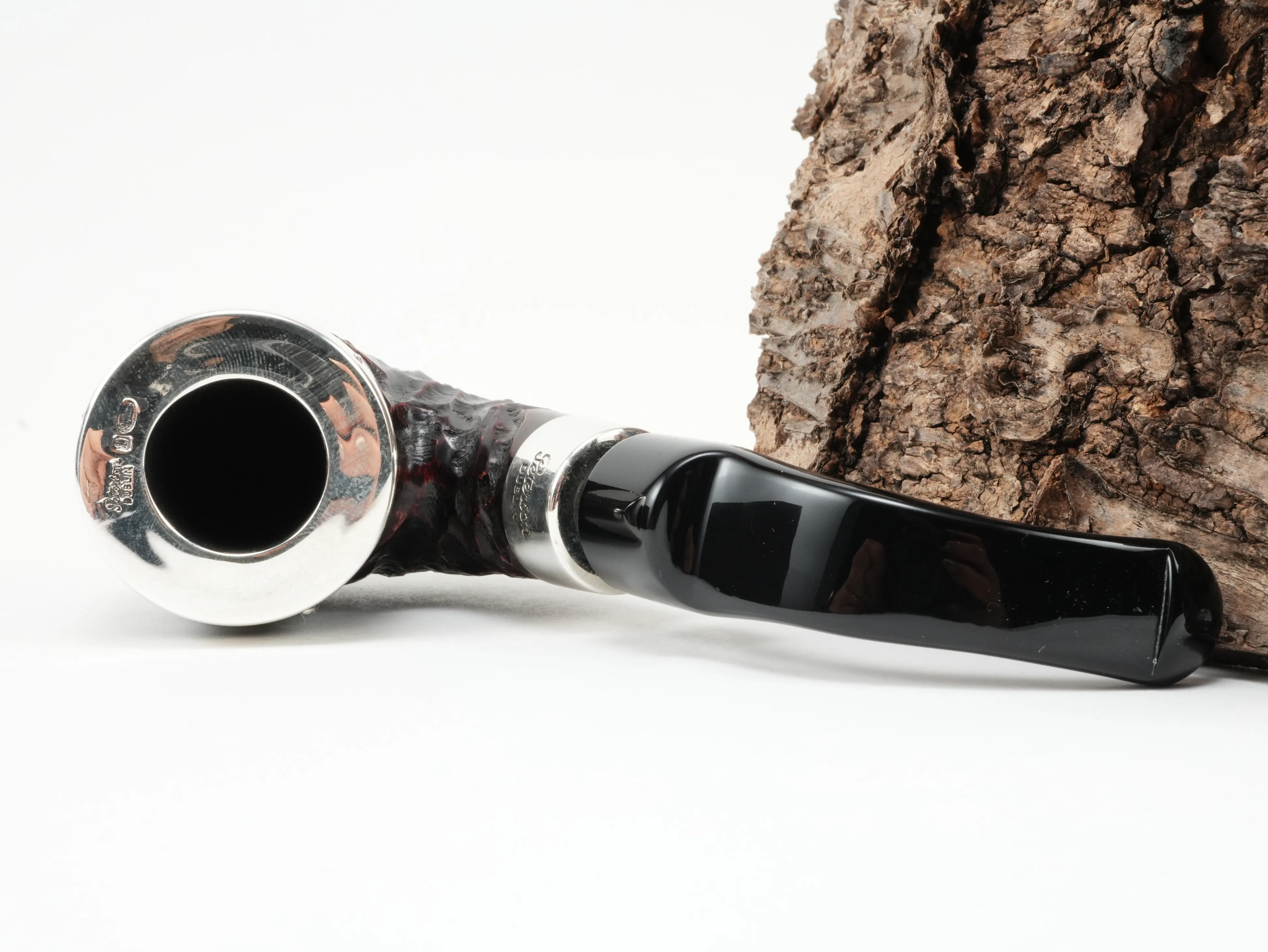 Peterson Pub Pipe rustic Silver Cap – Produktbild 5