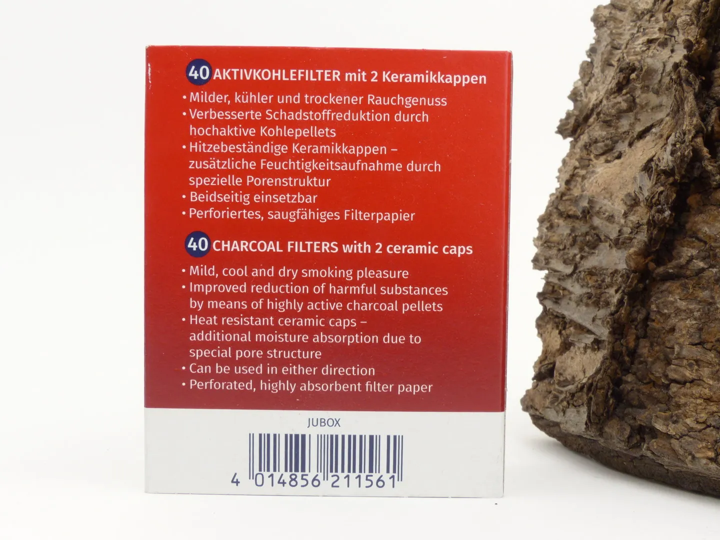 Vauen Pfeifen-Filter mit Aktivkohle 9mm 40 Stück – Produktbild 2