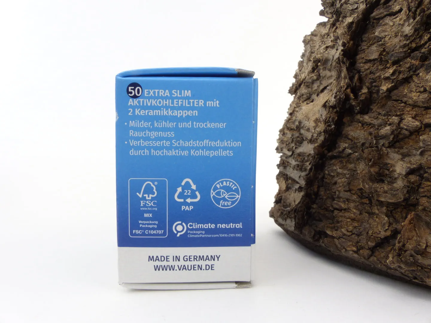 Vauen Pfeifen-Filter Aktivkohle 6mm 50 Stck – Produktbild 2